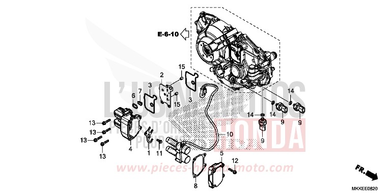 LINEARMAGNETVENTIL von Africa Twin GLINT WAVE BLUE METALLIC (B197X) von 2019